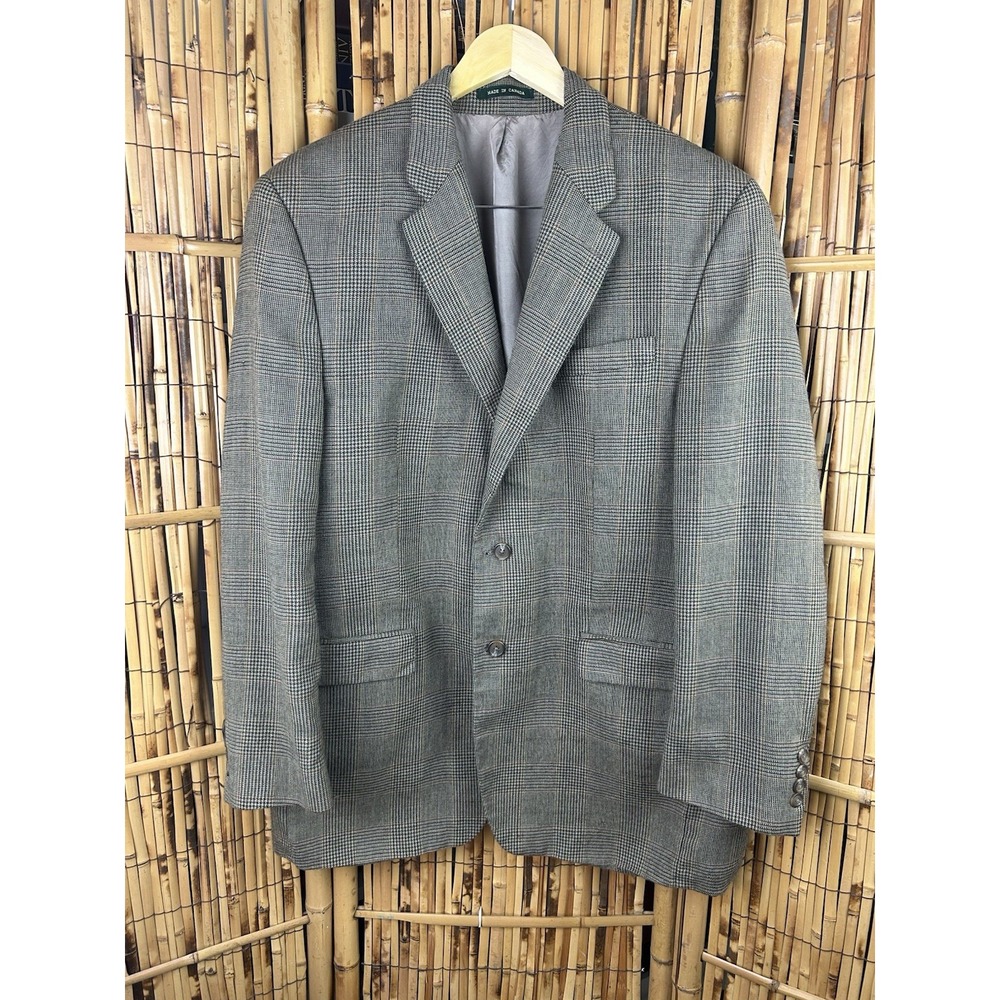 Vintage LAUREN Ralph‎ Lauren Men's Blazer/Sport Coat 100% Wool 44L - Gray Brown